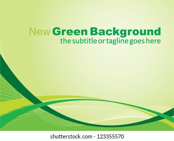 Green Simple Eco Vector Background