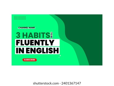 green simple youtube thumbnail design for content on media social.