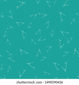 Green Skateboard icon isolated seamless pattern on green background. Extreme sport. Sport equipment.  Vector Illustration
