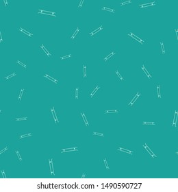 Green Skateboard icon isolated seamless pattern on green background. Extreme sport. Sport equipment.  Vector Illustration