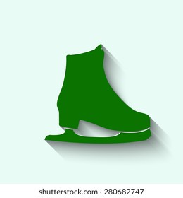 Green Skating Icon