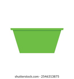 Ícone verde do compartimento de saltos. Imagem de clipart isolada no plano de fundo branco