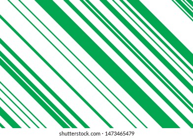 Green slanted strips of different thicknesses. Vector illustration
