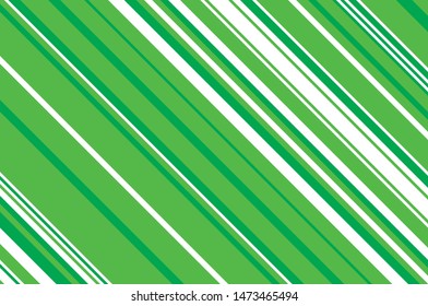 Green slanted strips of different thicknesses. Vector illustration