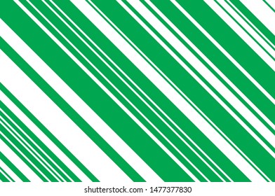 Green slanted strips of different thicknesses. Vector illustration