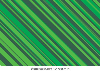 Green slanted strips of different thicknesses. Vector illustration