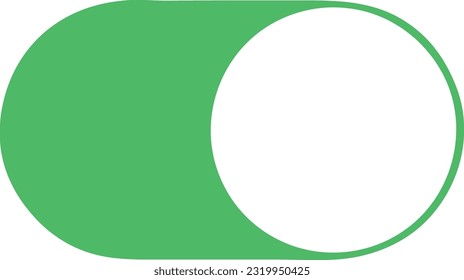 Green Slider with White On Button 