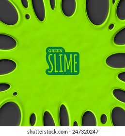 Green slime background, eps 10