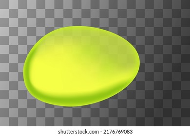 Green slime spot toxic splat vector illustration on transparent background