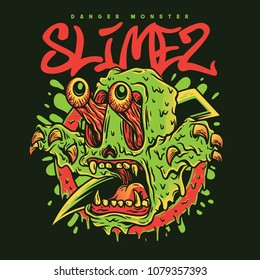 Green Slimez Illustration