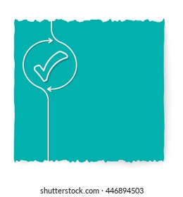 Green slip of paper and check box