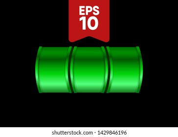 Green Slot Machine Slots Reel Spin Gambling Vector Illustration