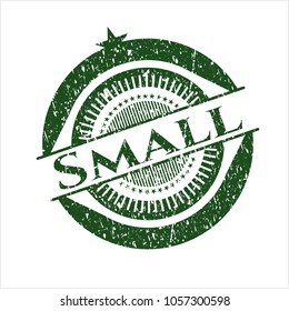 Green Small distress rubber stamp with grunge texture