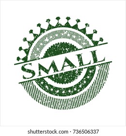 Green Small distress rubber stamp