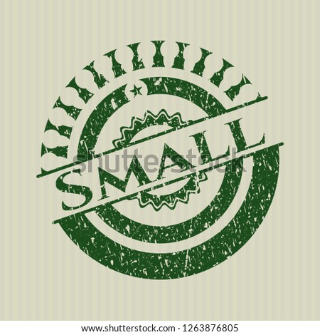 Green Small distressed rubber grunge stamp