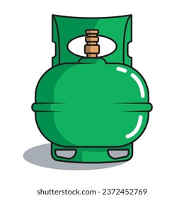 green small gas cylinder icon