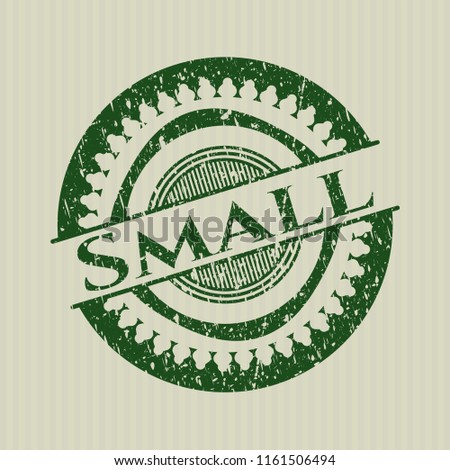 Green Small rubber grunge texture seal