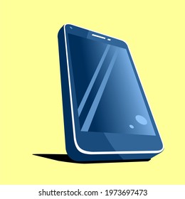 green smartphone vector, art, perspective, design, illistration