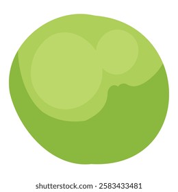Green smoke cloud. Cartoon stream clouds, comic dust steaming, bright cloud puffs flat vector illustration icon. Steaming dust puff.