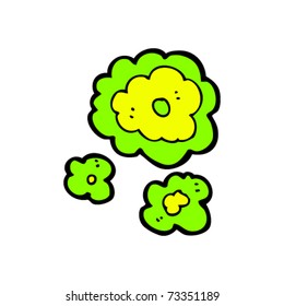 elemento de diseño de humo verde