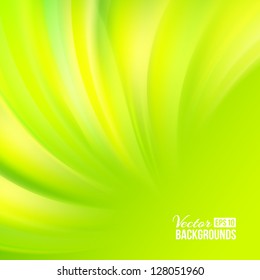 Green smooth background. Vector illustration, eps 10, contains transparencies.