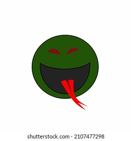green snake human facial expression