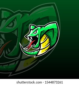 Green Snake Mascot Predator Wild Animal Tail Cobra Danger Angry