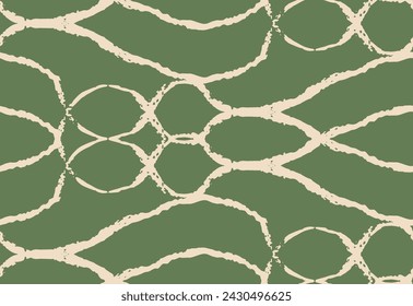 Patrón sin costuras de piel de serpiente verde