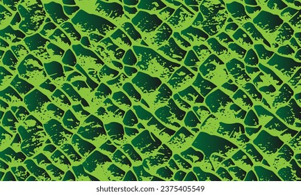 
Green snake skin texture. Vector background