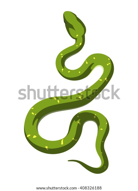 Green Snake Vector Stock Vector (Royalty Free) 408326188