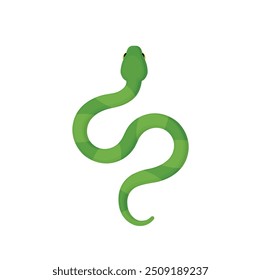 green snake vector illustration, eps 10