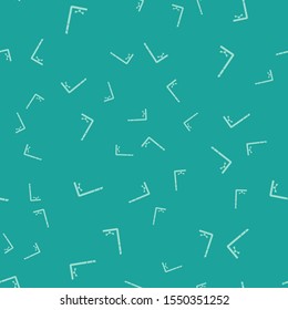 Green Snorkel icon isolated seamless pattern on green background. Diving underwater equipment.  Vector Illustration