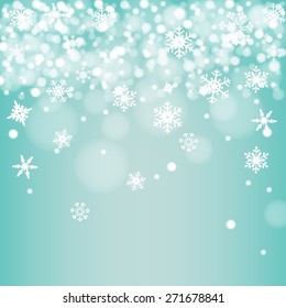 Green snow background vector