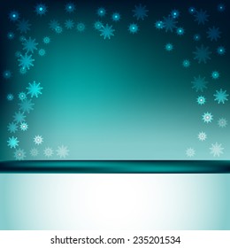 green snow sparkle background