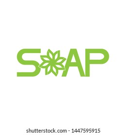Green SOAP logo design vector