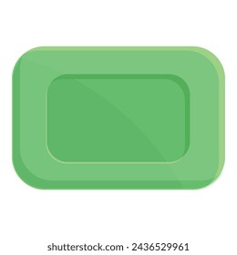 Green soap production icon cartoon vector. Business face. Network organic spray