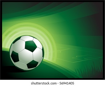 Green soccer background