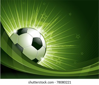 Green soccer background illustration