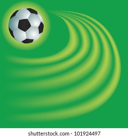 Green soccer background vector illustration