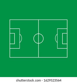 green soccer field. eps 10