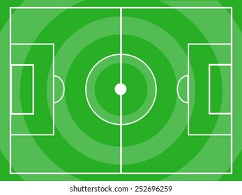green soccer field or football field, circle grass vector 