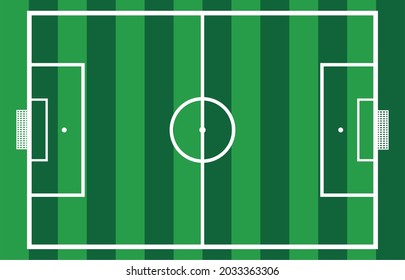 green soccer fields vector illustration background
