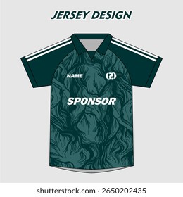 Maillot de football vert avec motif grunge