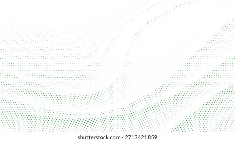 Fondo suave verde de la onda del semitono para la marca del eco, diseño del bienestar, carteles modernos, diseños digitales tranquilos Ilustración vectorial