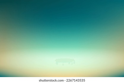 Green soft horizon abstract background