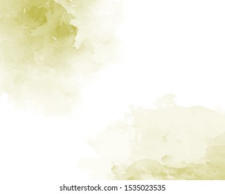 Green soft watercolor abstract texture. Vector illustration.