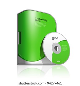 Green Software Box Package With Rounded Corners