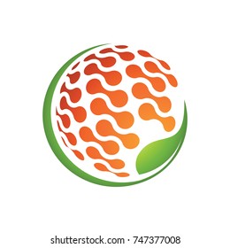 Green Solar Energy Logo Vector