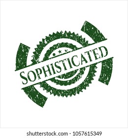 Green Sophisticated rubber grunge seal