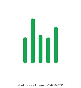 green sound tunes symbol vector